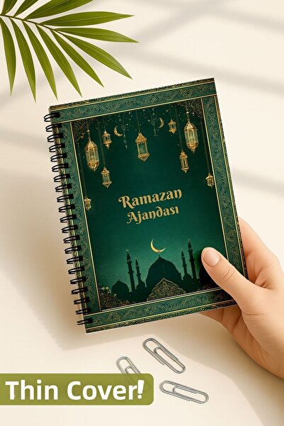 Eldesen Tasarım Thin Cover, Ramadan Agenda, Fasting, Hajj, Taravih, Daily and...
