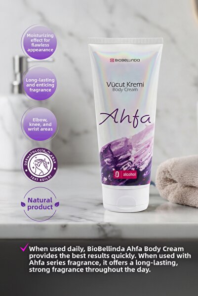 BioBellinda Natural Ahfa Body Moisturizing and Care Cream Provides Full Protection 200 ml