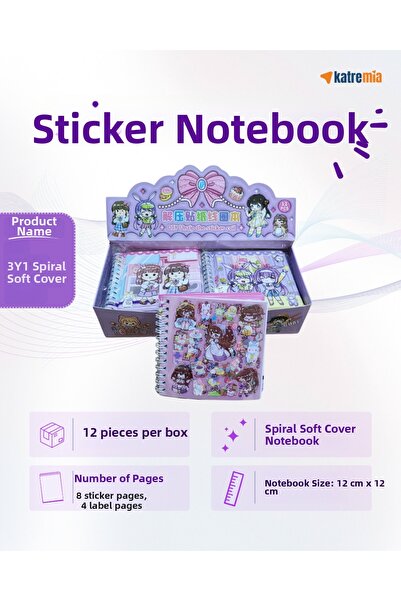 KATREMİA Stickered Notebook - with Box