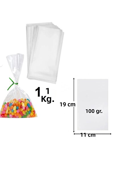 Depolife 19X11 Transparent Lockless 100 Gr. Nylon Bag 1 Kg. Refrigerator Meat...