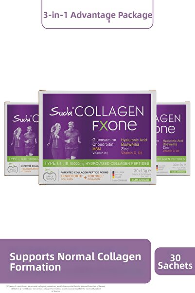 Suda Collagen إف إكس ون أبل 13 جرام × 30 يوم (يحتوي على نوع 1-2-3 من الكولاجي...