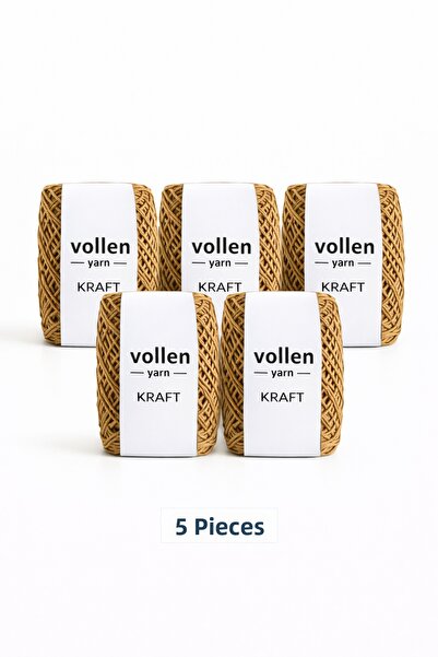 vollen yarn Sfoară de hârtie, pachet de 5 bucăți, 100 grame, Rafia din hârtie...