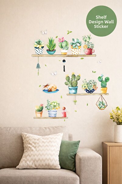 TOYFEST Mixed Design Adhesive Sticker Set with Shelf Design Mc-664