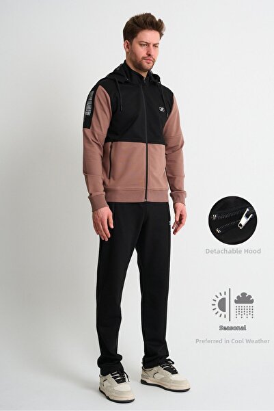 Shooter Sportswear Vizon Premium Men's Tracksuit Set Seasonal Hooded Comforta...