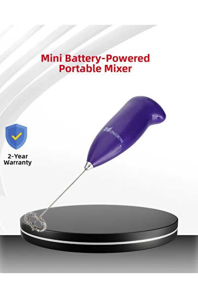 indispensablely خلاط عملي محمول باليد - القهوة والحليب وطعام الأطفال وخفق البيض