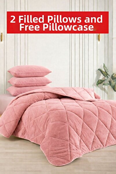 İlkim Tekstil "With a Gift" Cs İlki̇m Double-Sided 195X215 Luxury Welsoft Qui...