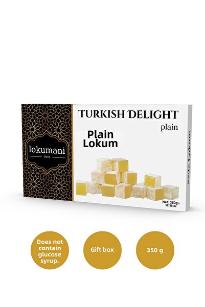 lokumani Plain Turkish Delight 350 Gr