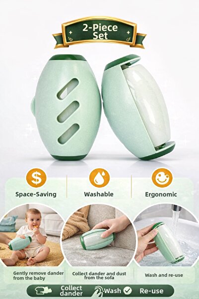 Berdina Home 2 τεμάχια που πλένονται με ρολό για την απομάκρυνση των τριχών γ...