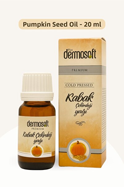 Plus Dermosoft Pumpkin Seed Oil 20 ml – Cold-Pressed Natural Oil for Hair and...