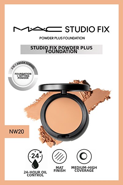 M.A.C بودرة أساس مثبتة للبشرة من إسفنثيك سيلكيد ند إند، تدوم لمدة 24 ساعة، لل...