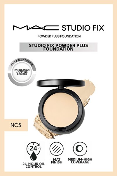 M.A.C بودرة ستوديو فيكس الجديدة بلس NC5، بودرة أساس حريرية مثبتة للمكياج