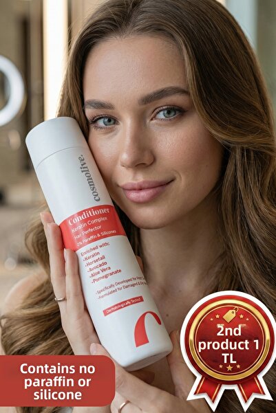 Cosmolive كريم سهل التمشيط للشعر - مكيف شعر مقوي للشعر بالكيراتين