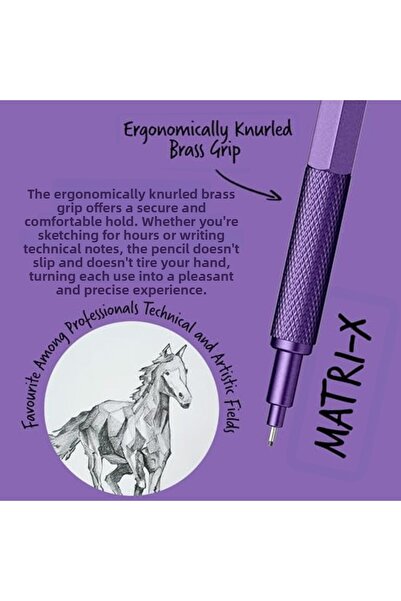 Nacario NrcrioShop Matri-X Versatil 0.5 مم ميتاليك بيربل شفاف Amb. 1201248