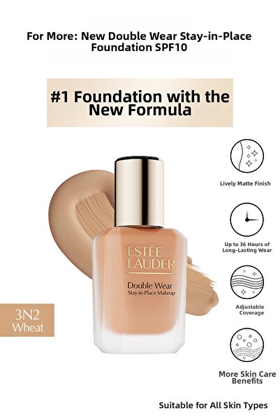 Estee Lauder Double Wear Stay-In-Place Foundation Spf10 Vibrant Matte Finish ...