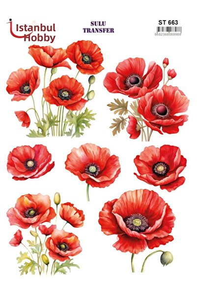 İstanbul Hobi ورق نقل مائي 25x35 سم ST-663