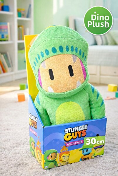 TOYFEST لعبة ستامبل جيز دينو القطيفة - شخصية خضراء لطيفة، لعبة قطيفة ناعمة مرخصة