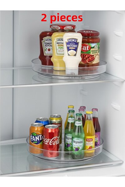 EVSTYLE 2-Pack Kitchen and Cabinet Organizer - Transparent