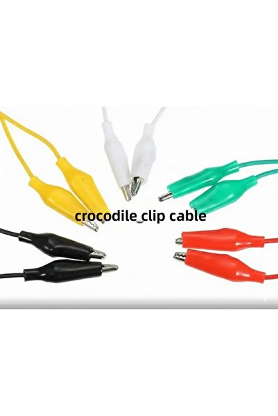 sfs elektrik كابلات على شكل فم التمساح 10 قطع من كابلات فم التمساح