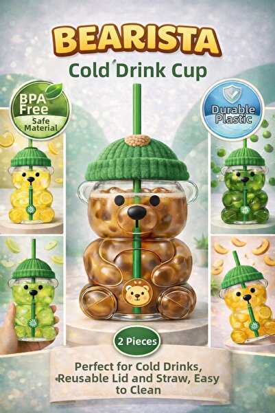 Mim Life 2 Li Bearista Plastic Cold Drink Cup