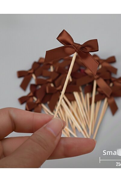 Massaltay 20 Pieces of Ribbon Bow Cake Decorations – Satin Ribbon, Cake and C...