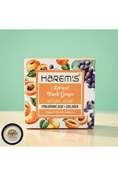 HAREM'S Apricot natural soap 120gr (contains hyaluronic acid & collagen)