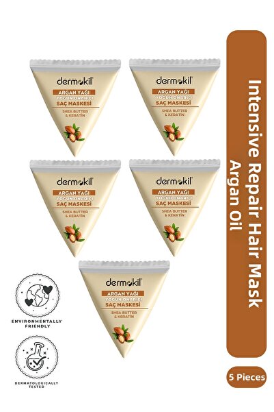 Dermokil Argan Extract Intensive Repair Hair Mask Set 25 ml X 5 Pieces