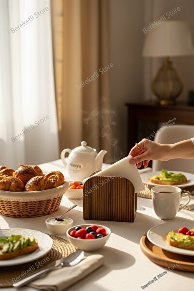 MİEN Ακασία Θήκη Χαρτοπετσετών |   Κομψή βάση για χαρτοπετσέτες τραπεζιού και...