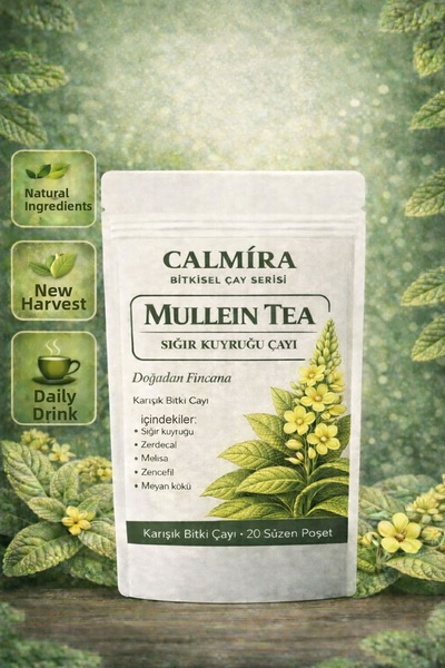 CALMİRA شاي المولين 20 كيس ترشيح / شاي ذيل البقر / شاي الأعشاب المخلوطة / شاي...