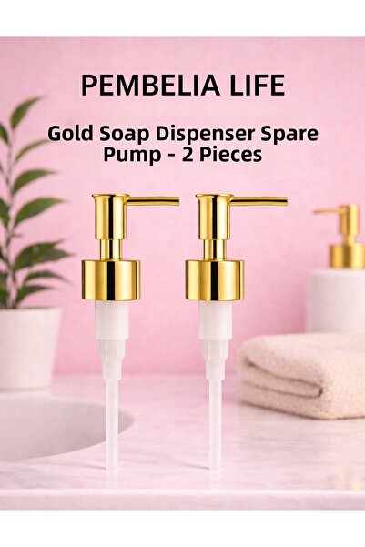 Pembelia Life 2 gold replacement liquid soap dispenser pumps, gold color liqu...
