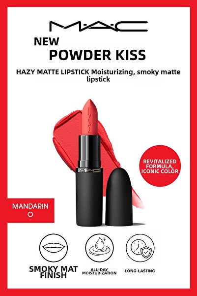 M.A.C Instantly and Long-Lasting Moisturizing Lips for 10 Hours Mandarin O Po...