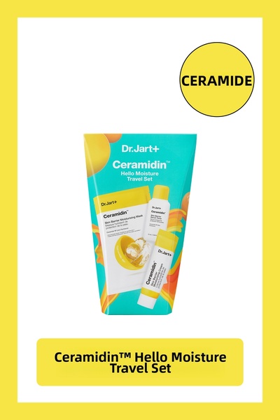 Dr.Jart+ Ceramidin - Travel Size Hydrating Mask Set - Moisturizer 7ml, Toner ...
