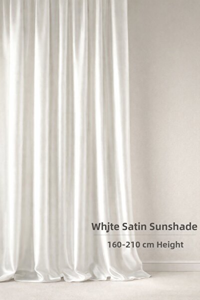 SHY TEKSTİL Luxury 1St Class Custom Made Elegance White Satin Sunshade 160-21...