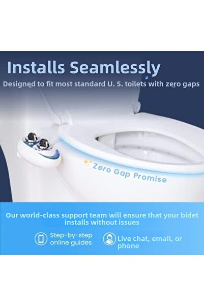 Nacario NrcrioShop Luxe Bidet Neo 185 - رأس مزدوج ذاتي التنظيف - مياه نظيفة، ...