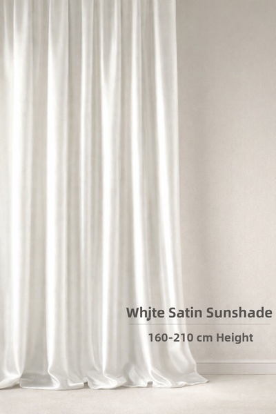 SHY TEKSTİL Luxury 1St Class Custom Made Elegance White Satin Sunshade 160-21...