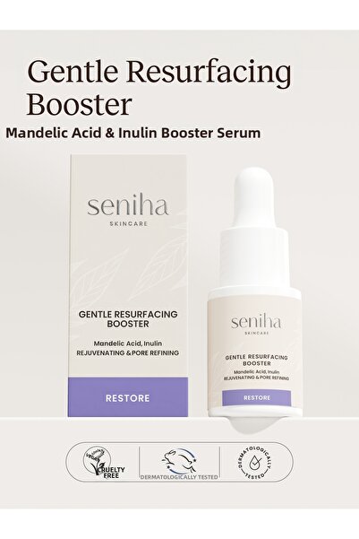 Seniha Skincare Gentle Resurfacing Booster 30 ml I Mandelic Acid Smoothing Se...