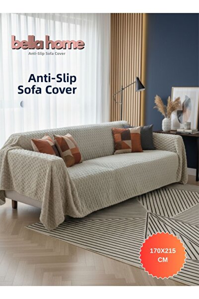 Bella Home غطاء مقعد منقط مضاد للانزلاق |   175×215 سم |   قاعدة مضادة للانزل...