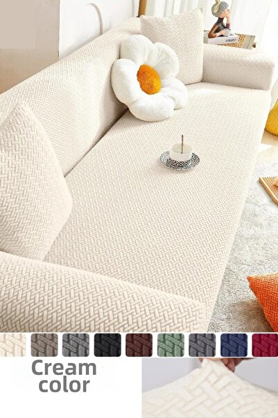 NEFİS HOME Husa de canapea cu model de caramida Husa de canapea pentru 3 pers...