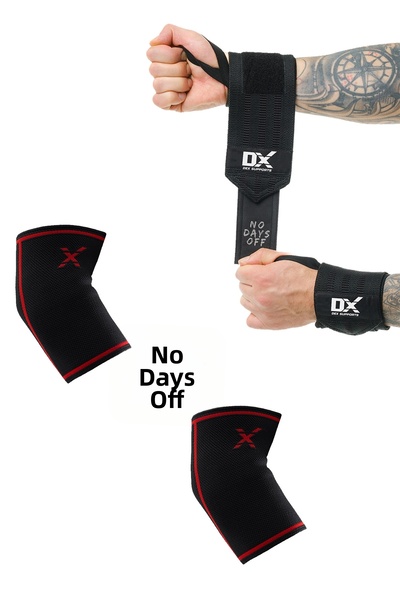 Dex Supports Lasting Energy Manșon pentru cot pentru sport - Set de 2 brățări...