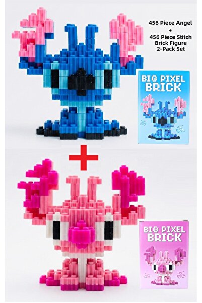 Brother Toys مجموعة كبيرة الحجم مكونة من 912 قطعة من لعبة بناء شخصيات ستيتش و...