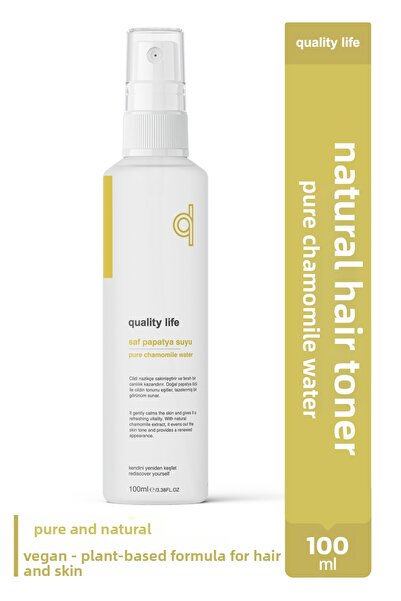 Quality Life ماء البابونج، منشط شعر نقي وطبيعي، منشط لتفتيح الشعر وتلميعه، 10...