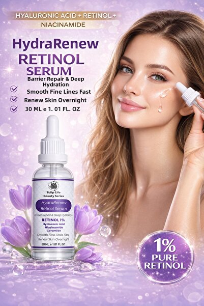 Tuliplife سيروم هيدرا رينيو للترطيب العميق وإصلاح الحاجز الجلدي مع الريتينول ...