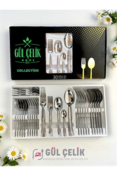 30 Piece Cutlery Set for 6 People with Straw Model Box