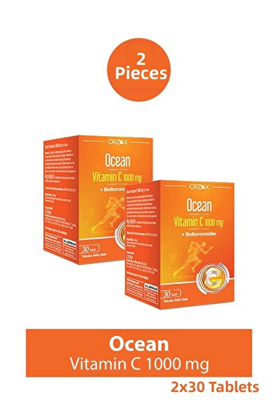 Ocean Vitamin C 1000 Mg 30 Tablets 2 Pieces