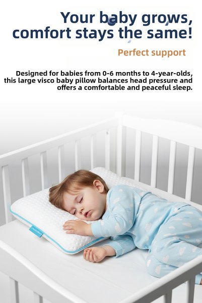 Viscofoam Orthopedic Baby Pillow Visco Baby Pillow 45 X 30 X 8 Cm