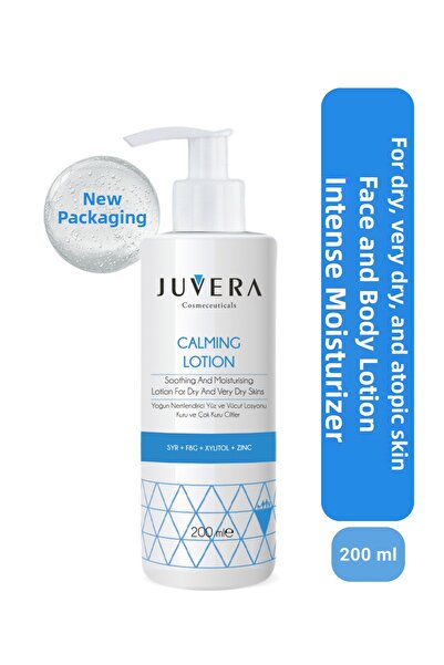 JUVERA Cosmeceuticals لوشن مهدئ للوجه والجسم - 200 مل للبشرة الجافة والتأتبية...