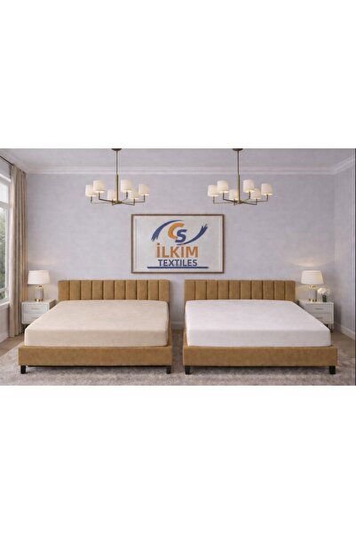 cs ilkim 2-Piece Comford Combed Cotton Fitted Sheet (160X200)