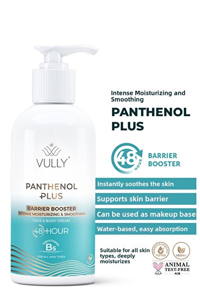 VULLY بانثينول بلس كريم ترطيب وإصلاح مكثف للوجه والجسم يصل مفعوله إلى 48 ساعة...