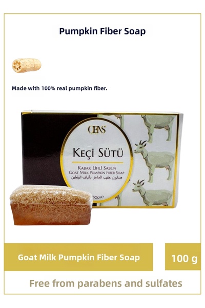 LAWİN Natural Soap with Pumpkin Fiber and Goat Milk Extract – Nourishing and ...