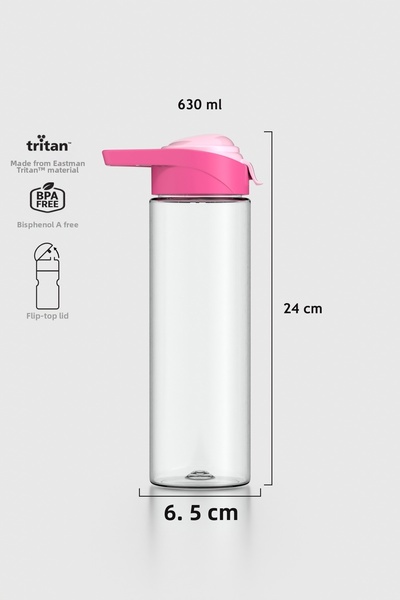 Renga زجاجة مياه جونو تريتان سعة 630 مل 911045 فوشيا-بودرة