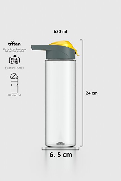 Renga Juno 630 ml Tritan Flask 911045 Smoked-Yellow